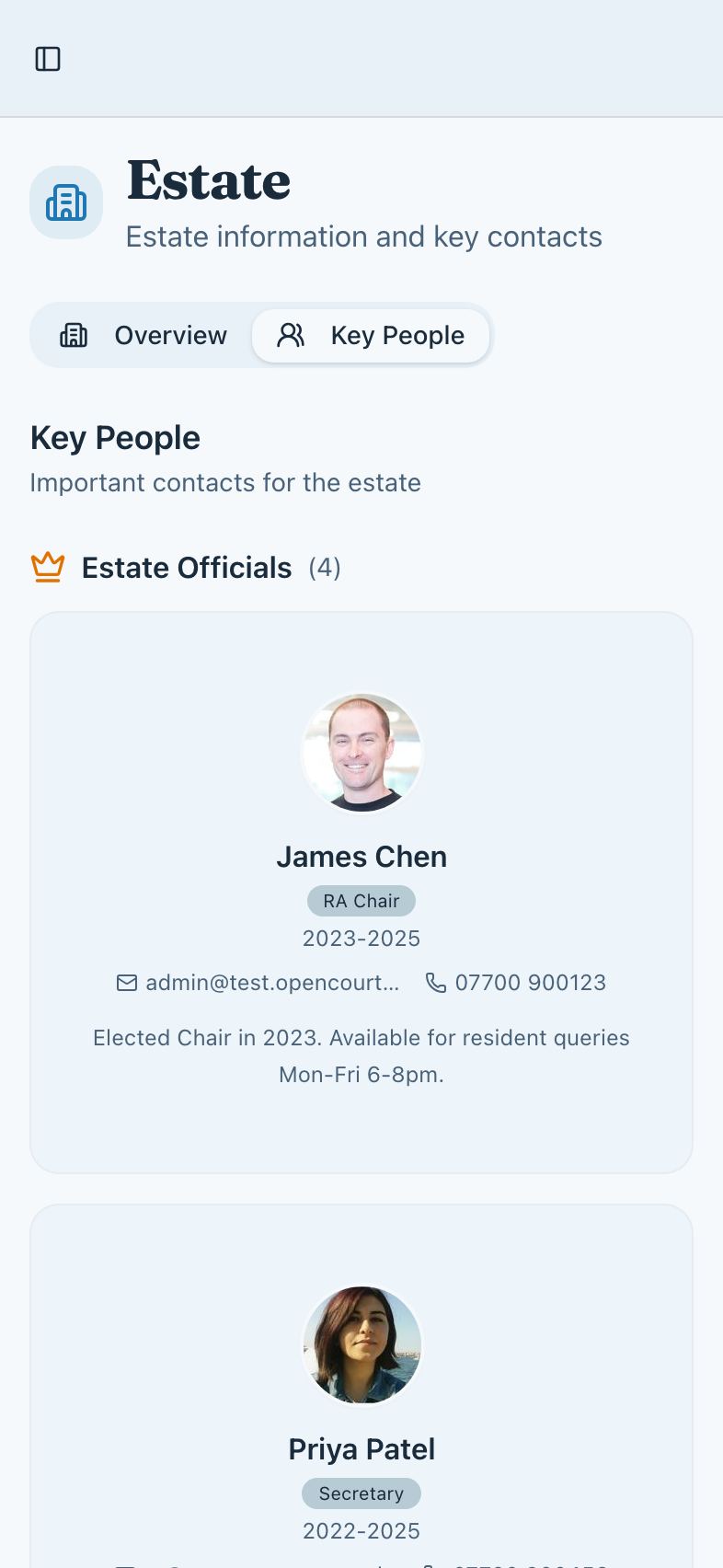 Your Estate at a Glance