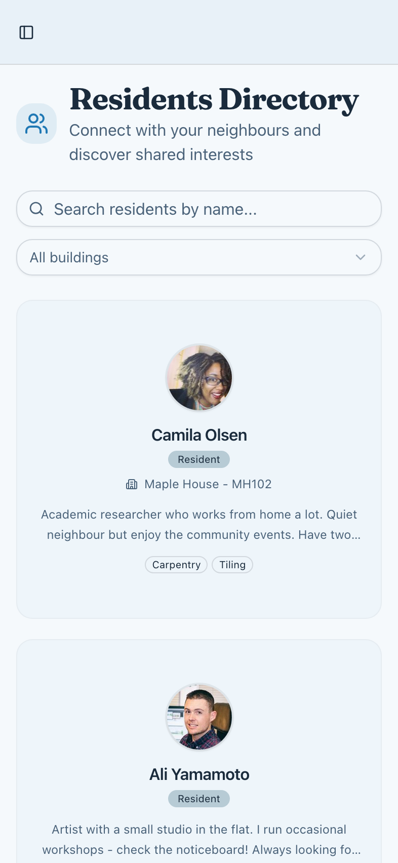 Rich Profiles That Build Community
