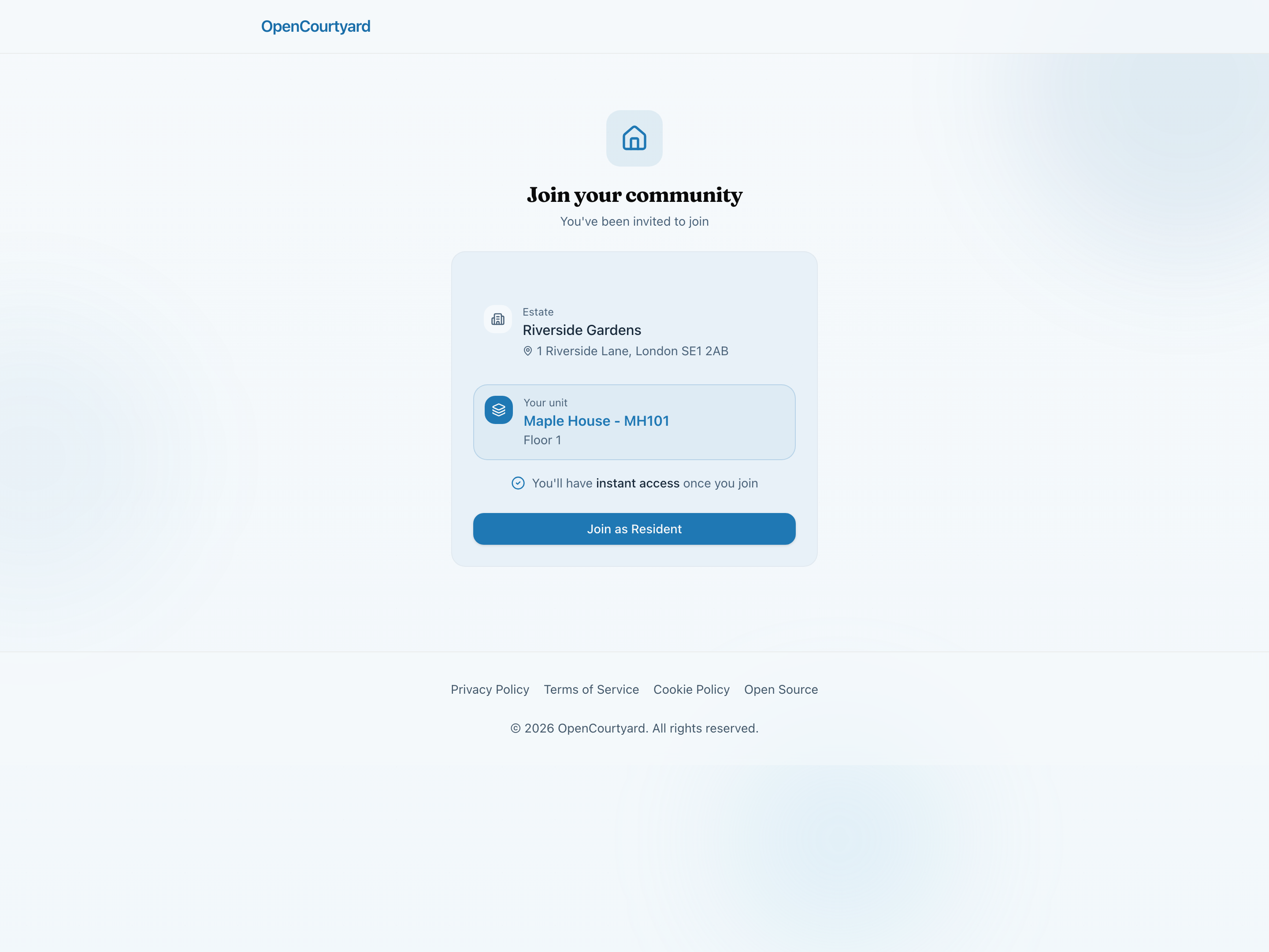 Seamless Unit Invitations